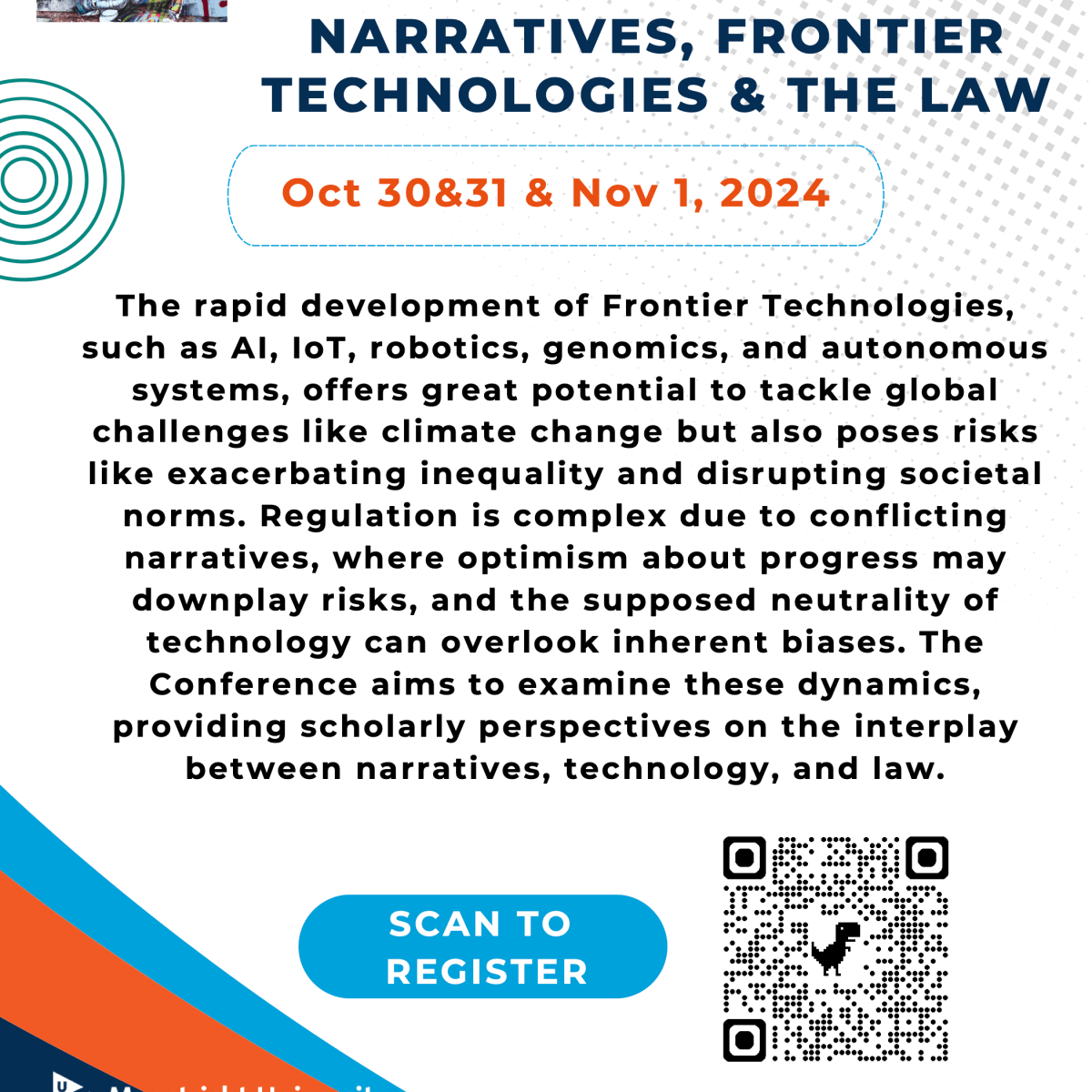 Conference Organisation: NFT-L (Narratives, Frontier Technologies, and the&nbsp;Law)