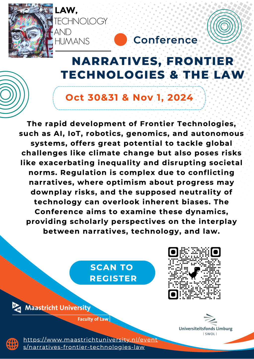 Conference Organisation: NFT-L (Narratives, Frontier Technologies, and the&nbsp;Law)