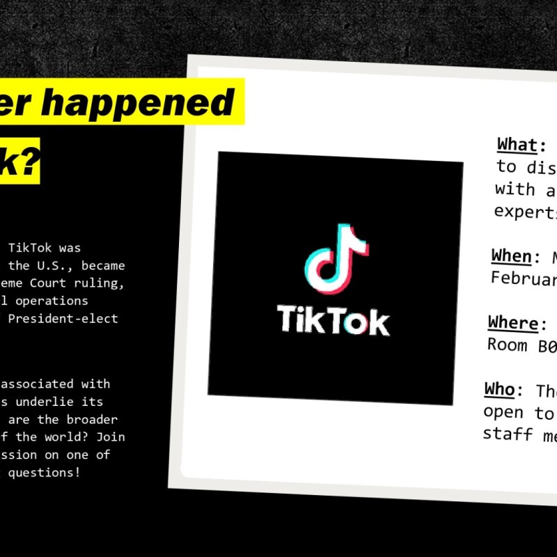 Invited Speaker on US-China Social Media Geopolitics (i.e., Whatever Happened to&nbsp;TikToK!?)