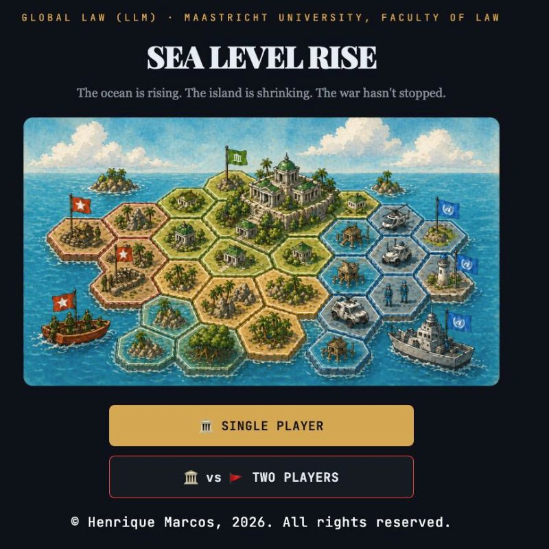Sea Level Rise: A Game for the Global Law Classroom (July&nbsp;2026)